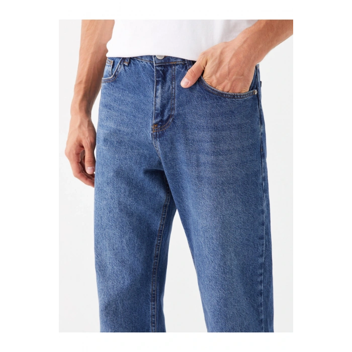 Wide Leg Erkek Jean Pantolon