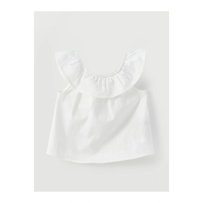 Bisiklet Yaka Kız Bebek Bluz Ve Şort 2li Takım