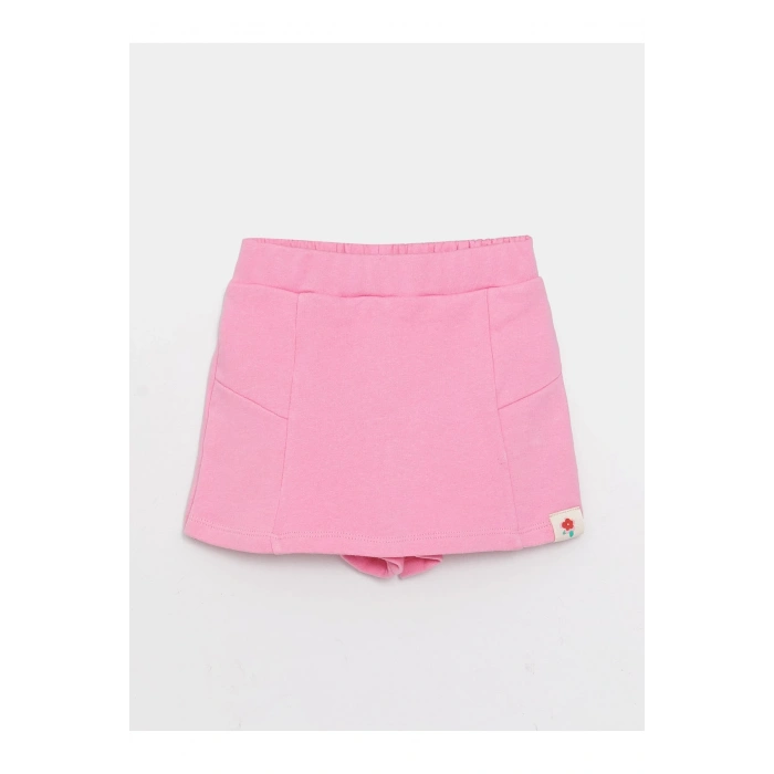 Beli Lastikli Basic Kız Bebek Şort Etek