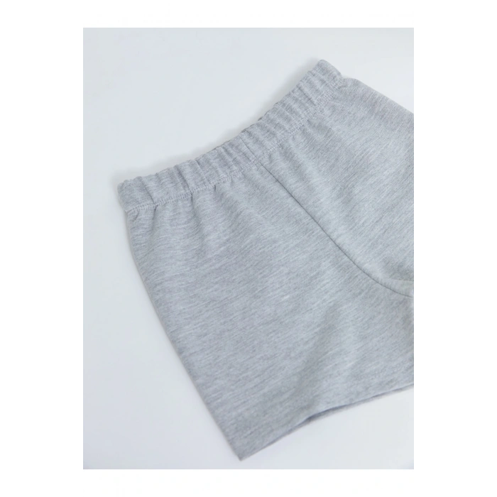 Beli Lastikli Basic Pamuklu Kız Bebek Şort