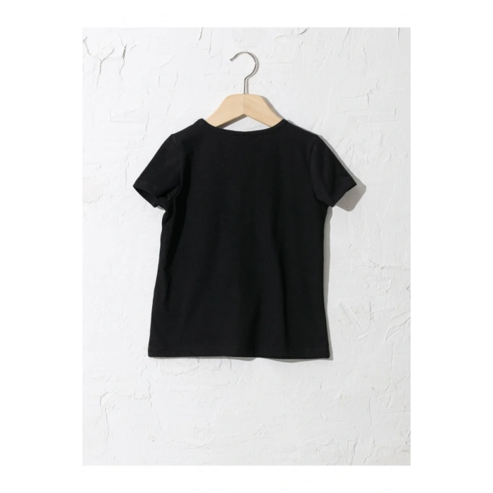 Kız Çocuk Siyah Tişört