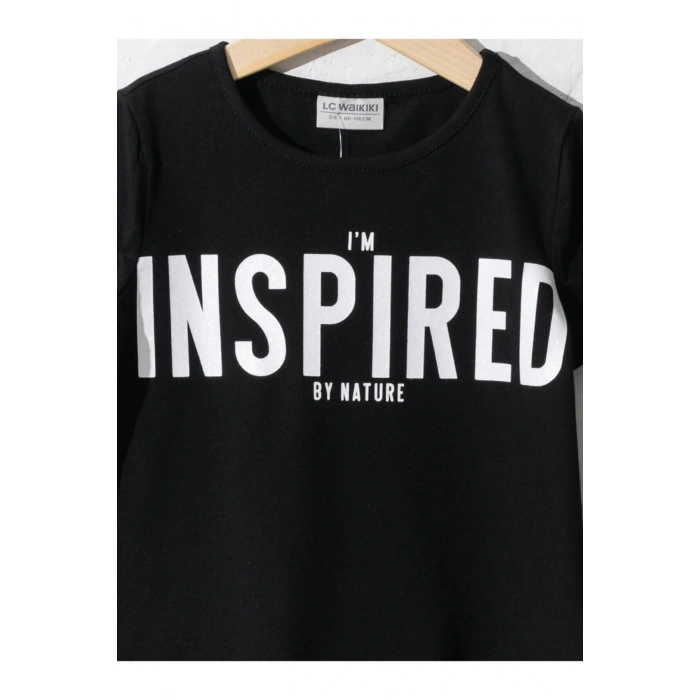 Kız Çocuk Siyah Tişört