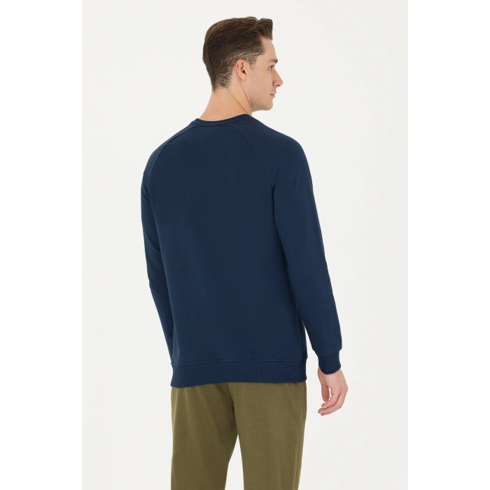 Erkek Lacivert Basic Sweatshirt 50269412-VR033