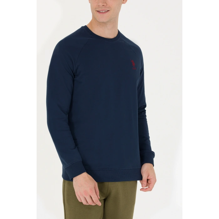 Erkek Lacivert Basic Sweatshirt 50269412-VR033