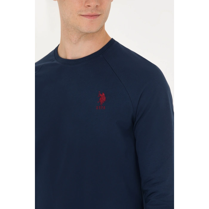 Erkek Lacivert Basic Sweatshirt 50269412-VR033