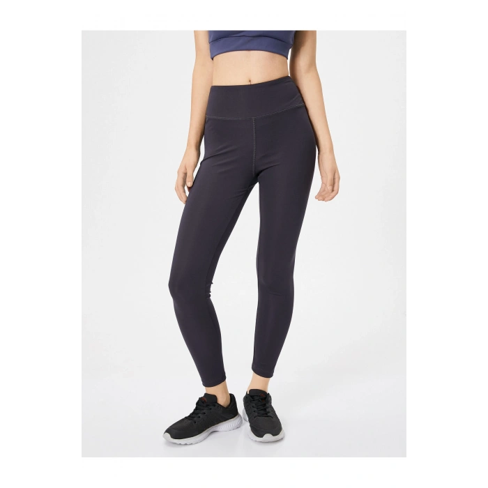 Sporcu Taytı Parlak Dikişli Yüksek Bel