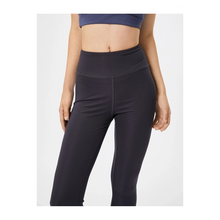 Sporcu Taytı Parlak Dikişli Yüksek Bel