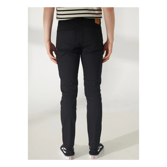 G081GL078 Dernest23Y 1600054 Us Polo Assn Erkek Kanvas Pantolon Siyah