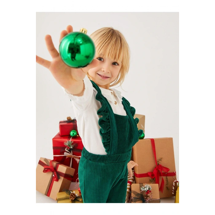 Baby Bebe Yaka Uzun Kollu Kız Bebek Gömlek