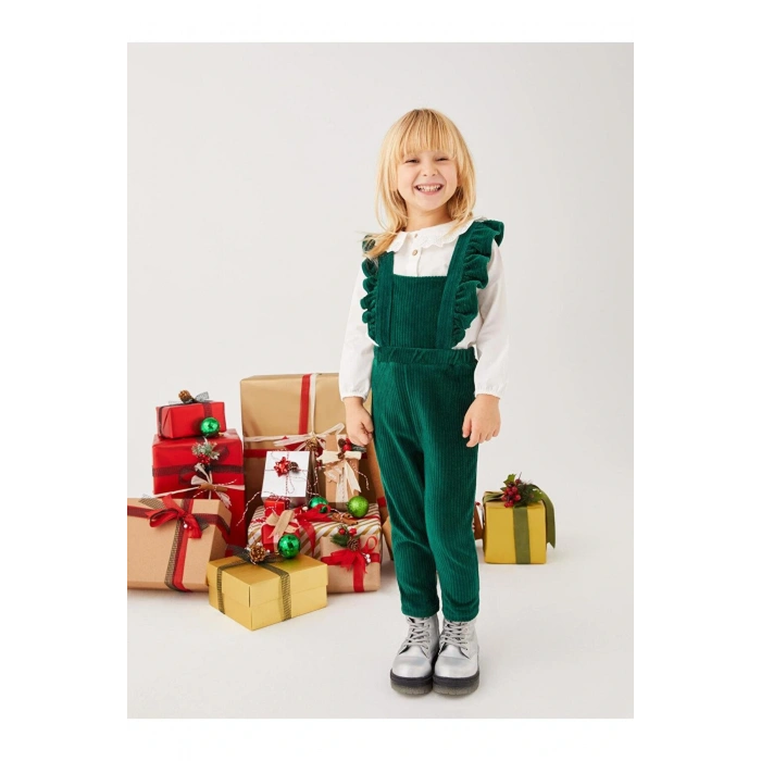 Baby Bebe Yaka Uzun Kollu Kız Bebek Gömlek