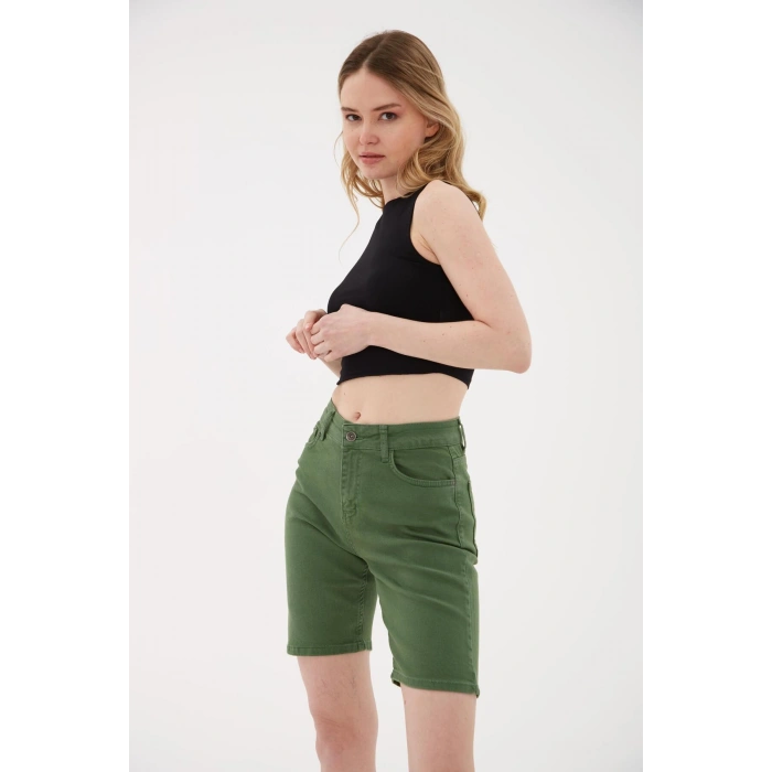 Kolsuz Crop Bluz Siyah