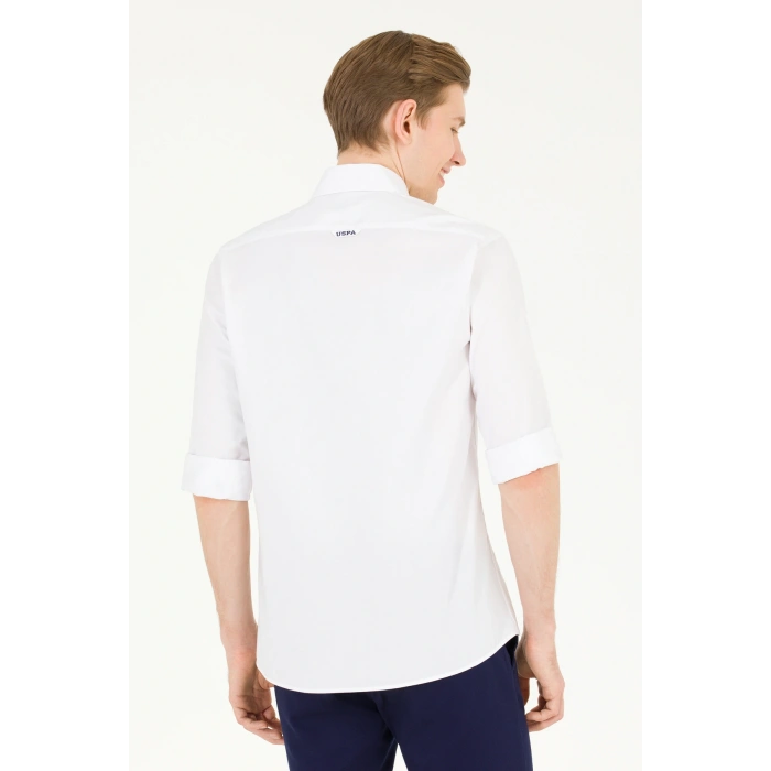 U.S. POLO ERKEK SİLİMFİT SPOR PAMUKLU GÖMLEK G081SZ004.000.1672341 CEDCOLOR
