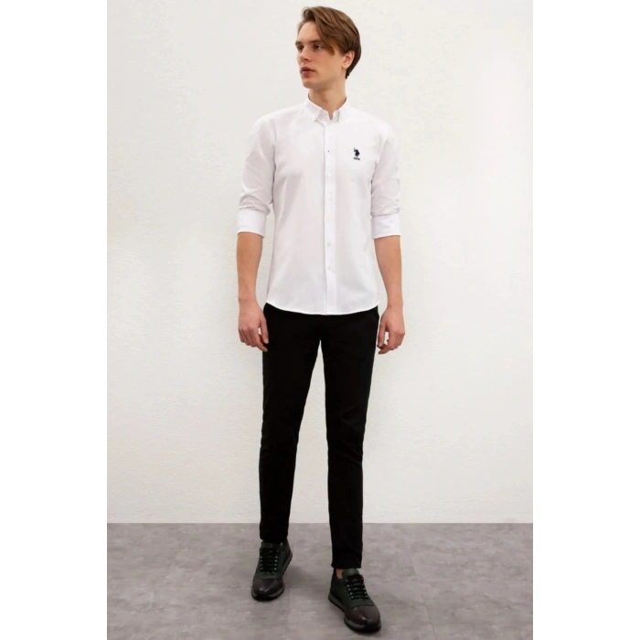 G081gl004 1672246 Gox023k Erkek Gömlek Beyaz