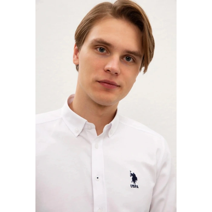 G081gl004 1672246 Gox023k Erkek Gömlek Beyaz