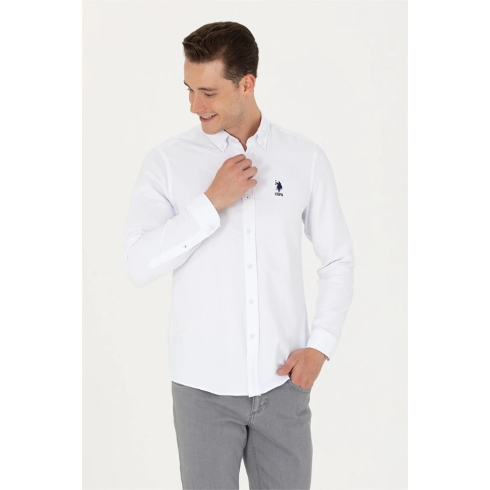 Nova023k Us Polo Assn Erkek Gömlek 1672542 Beyaz