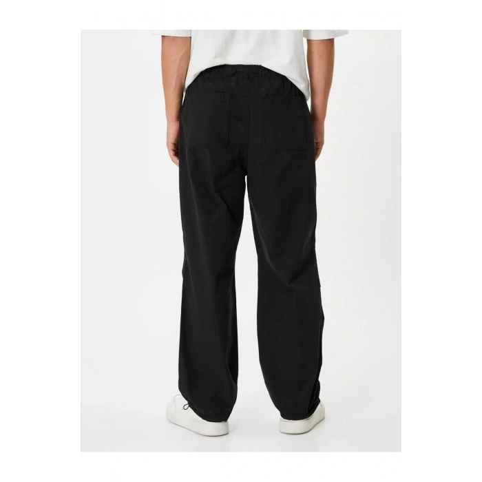 Paraşüt Bol Pantolon Oversize Beli Bağcıklı Cep Detaylı