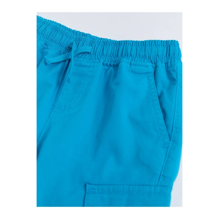Beli Lastikli Basic Gabardin Erkek Çocuk Kargo Şort