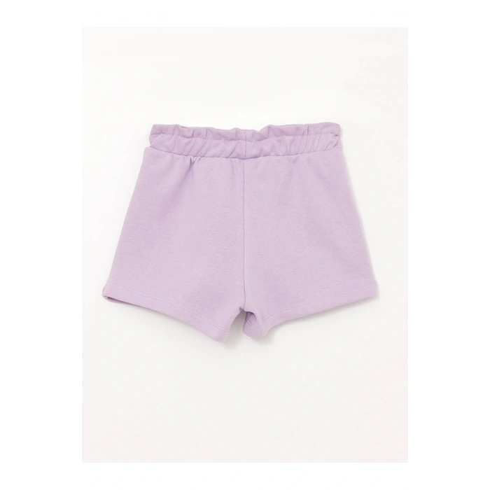 Beli Lastikli Basic Kız Bebek Şort