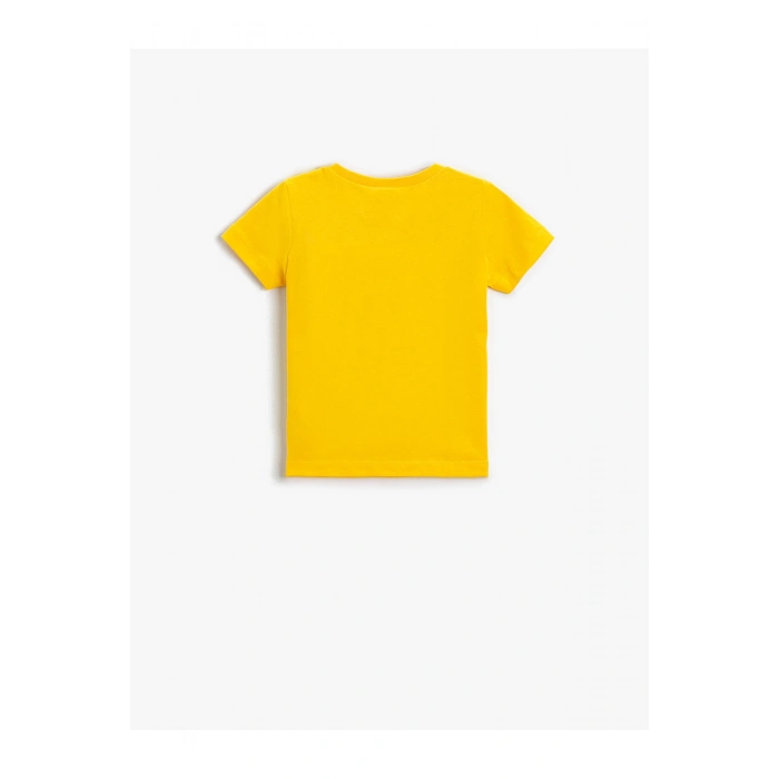 Baskılı Kısa Kollu Tişört Pamuklu