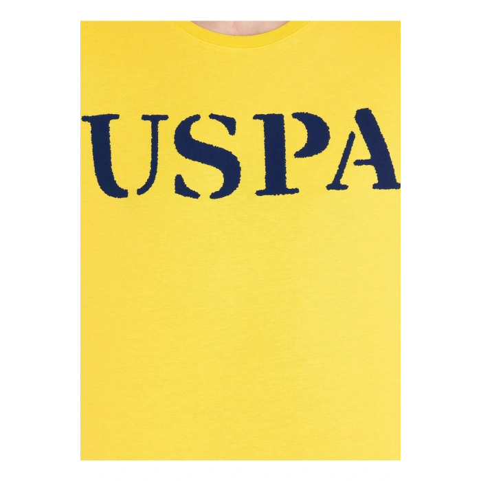 Bisiklet Yaka Koyu Sarı Erkek T-shirt Geartıy023