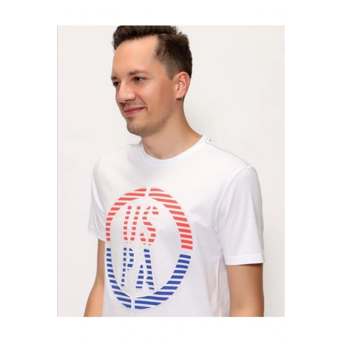 Regular Erkek Baskılı Bisiklet Yaka T-shırt