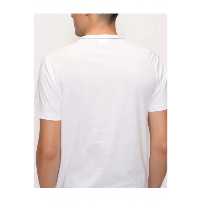 Regular Erkek Baskılı Bisiklet Yaka T-shırt