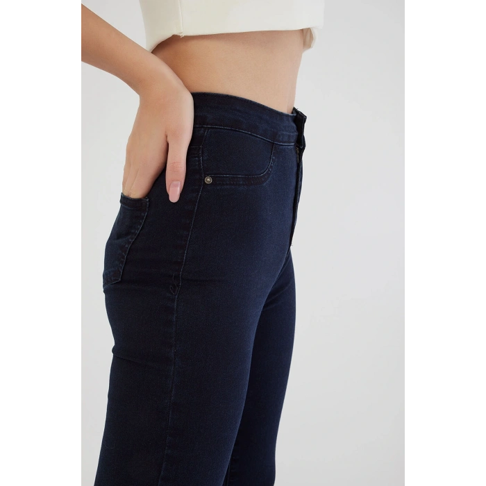 Yüksel Bel Skinny Jean Pantolon Mavi