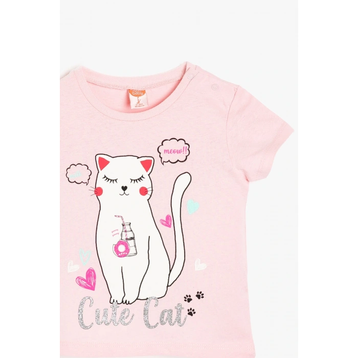 Kız Bebek Pembe  T-Shirt