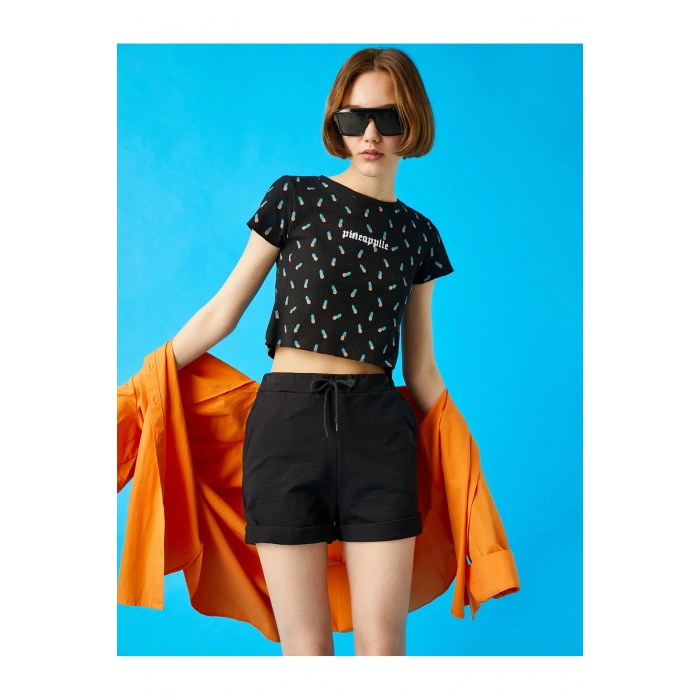 Kadın Siyah T-Shirt