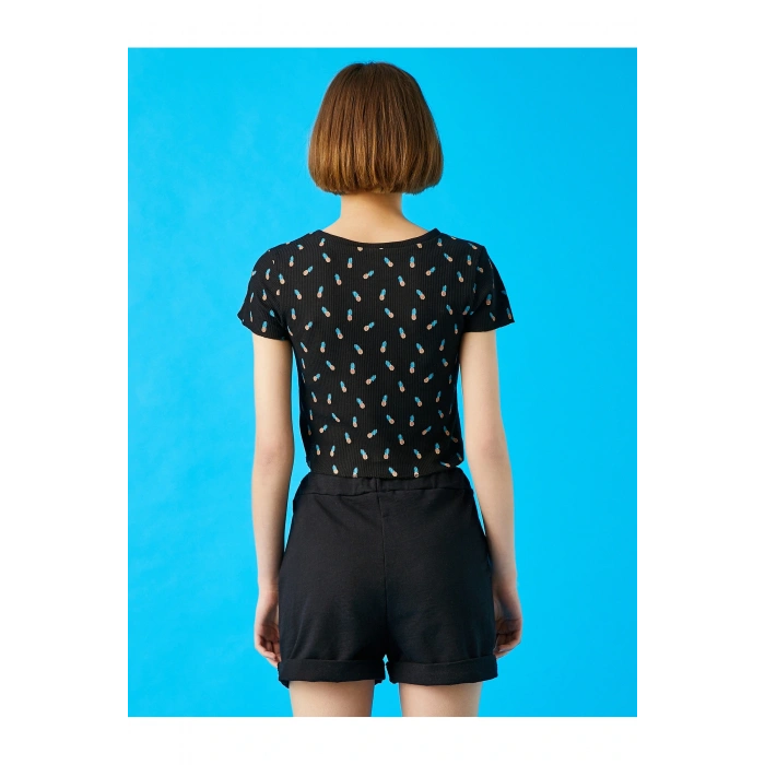 Kadın Siyah T-Shirt
