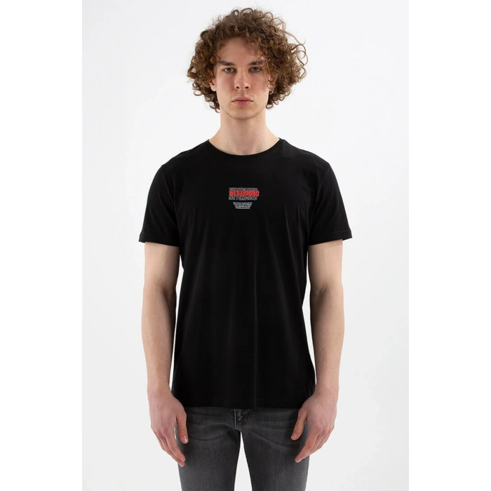 Baskılı Tişört Siyah