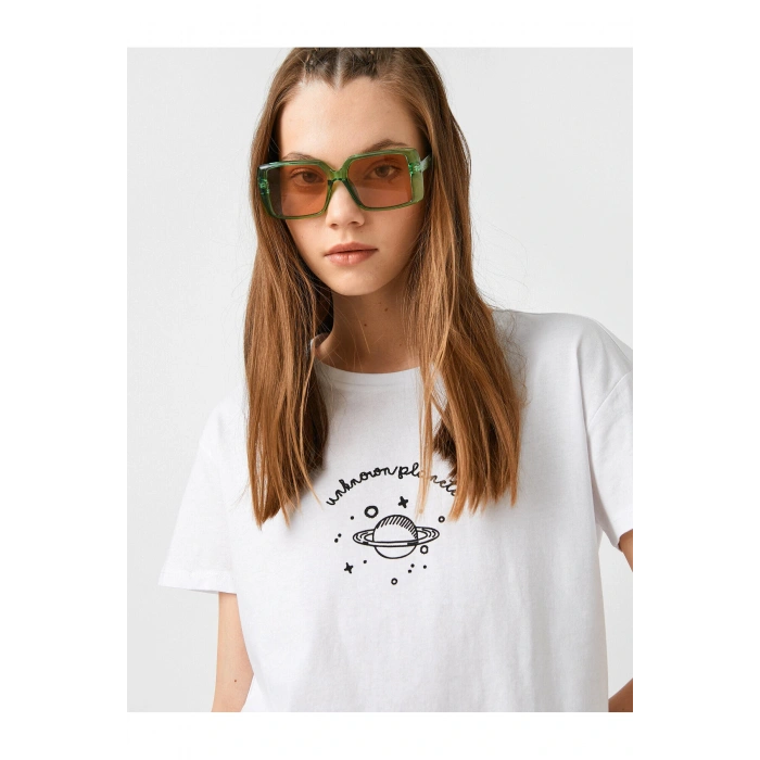 Bisiklet Yaka Kısa Kollu Tişört