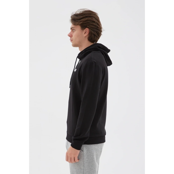 Baskılı Sweatshirt Siyah