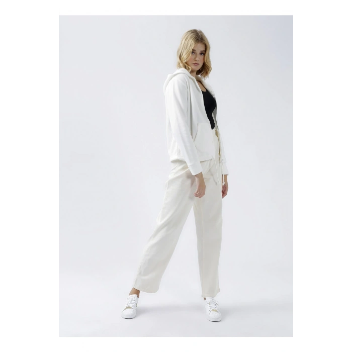 Ekru Kadın Sweatshirt