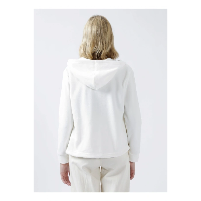 Ekru Kadın Sweatshirt