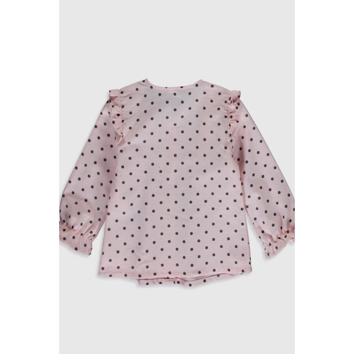 Kız Bebek Pembe Baskılı Lt4 Gömlek