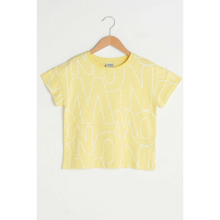 Erkek Çocuk Beyaz Baskılı Lu7 T-Shirt