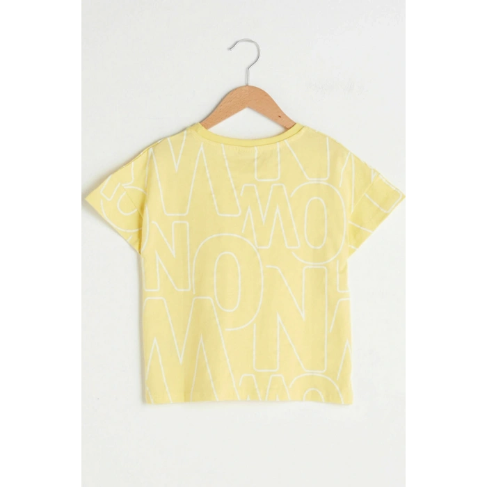 Erkek Çocuk Beyaz Baskılı Lu7 T-Shirt