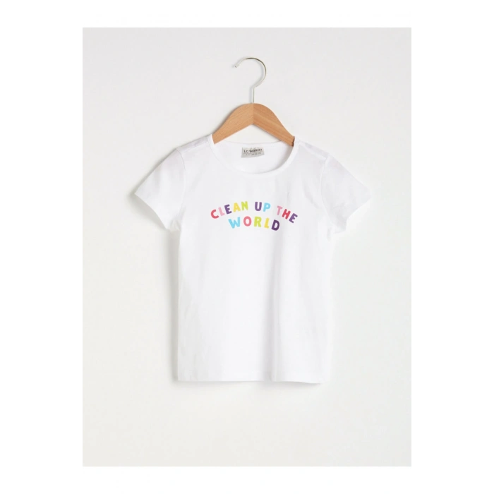 Kız Çocuk Beyaz  T-Shirt