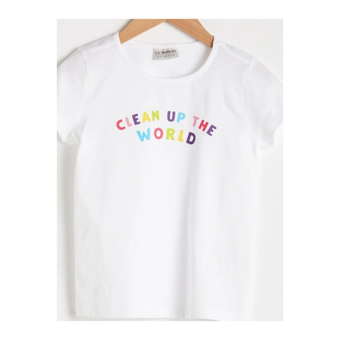 Kız Çocuk Beyaz  T-Shirt