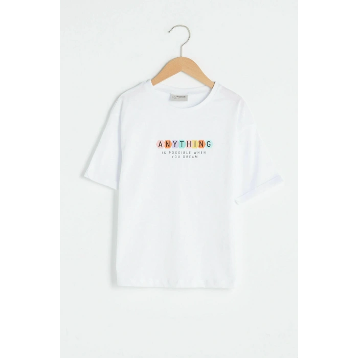 Kız Çocuk Optik Beyaz E5X T-Shirt