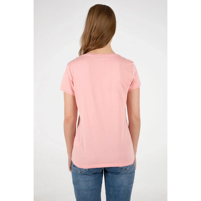 22y0932k1 Kadın V Yaka T-shirt