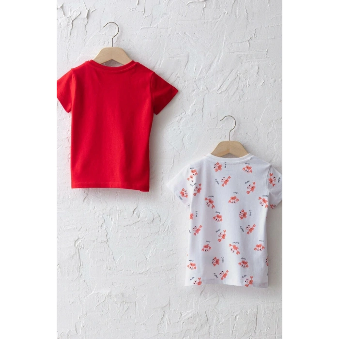 Erkek Bebek Kırmızı Kyv T-Shirt