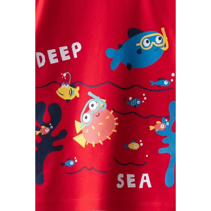 Erkek Bebek Kırmızı Kyv T-Shirt