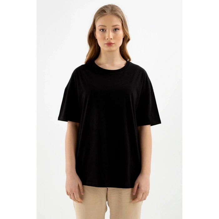 22y0030k1 Kadın T-shirt Siyah