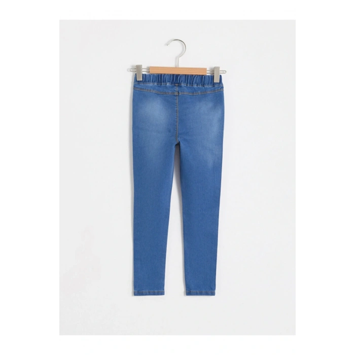 Kız Çocuk Mavi Düz Jean