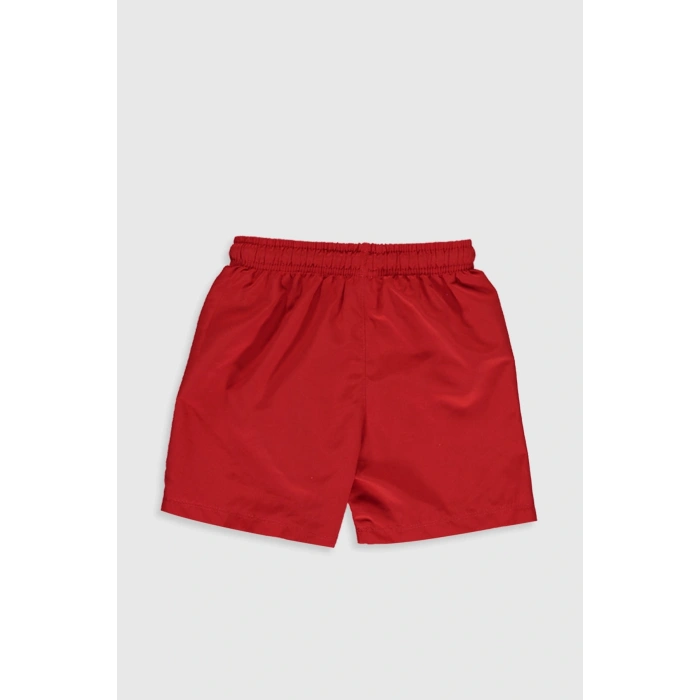Erkek Çocuk Canlı Kırmızı Gzx Deniz Şortu