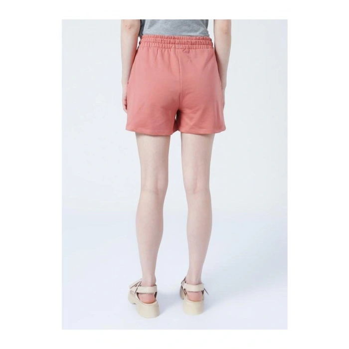 22y0655k1 Lastikli Rahat Kalıp Düz Pembe Kadın Şort