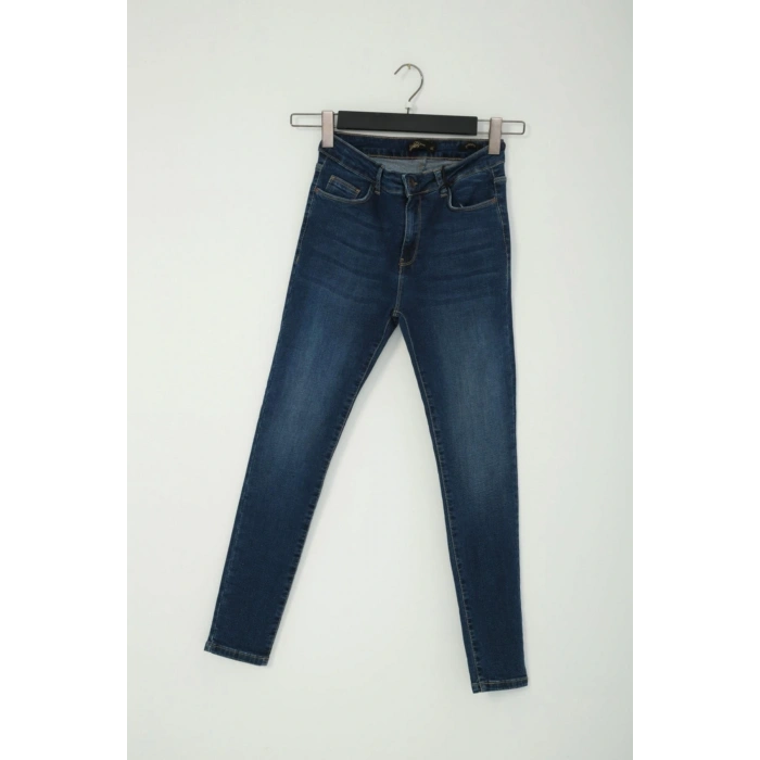 22y0565k2 Kadın Jean Pantolon Koyu Mavi