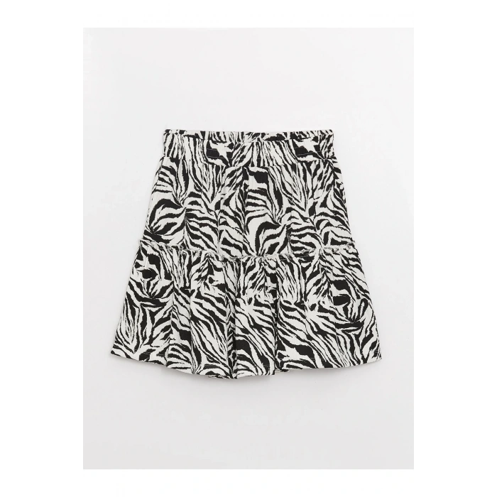 Lcw Casual Beli Lastikli Çiçekli Kadın Şortlu Etek